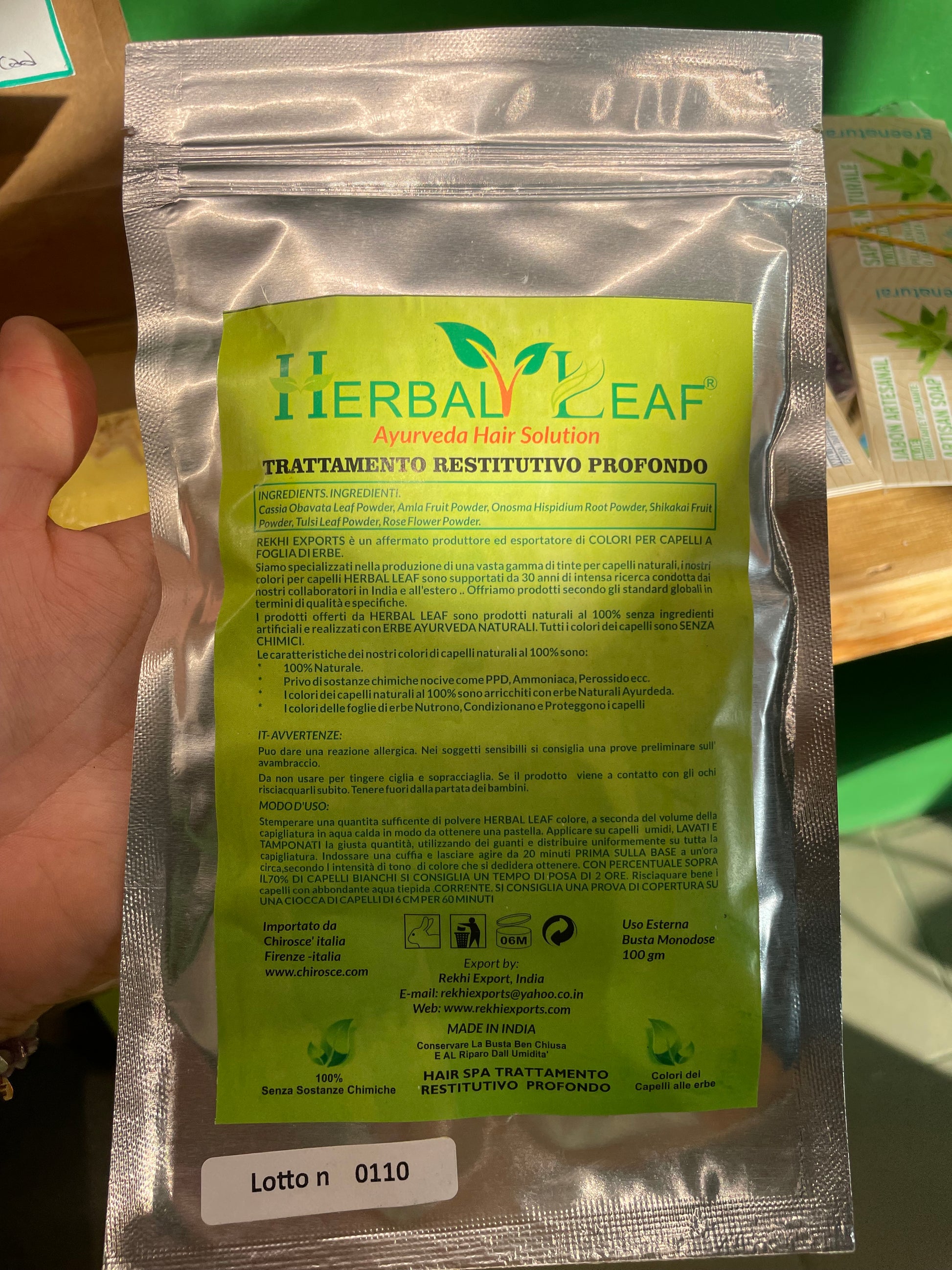 Herbal Leaf - Ayurveda Hair Solution TRATTAMENTO RESTITUTIVO PROFONDO 100gr