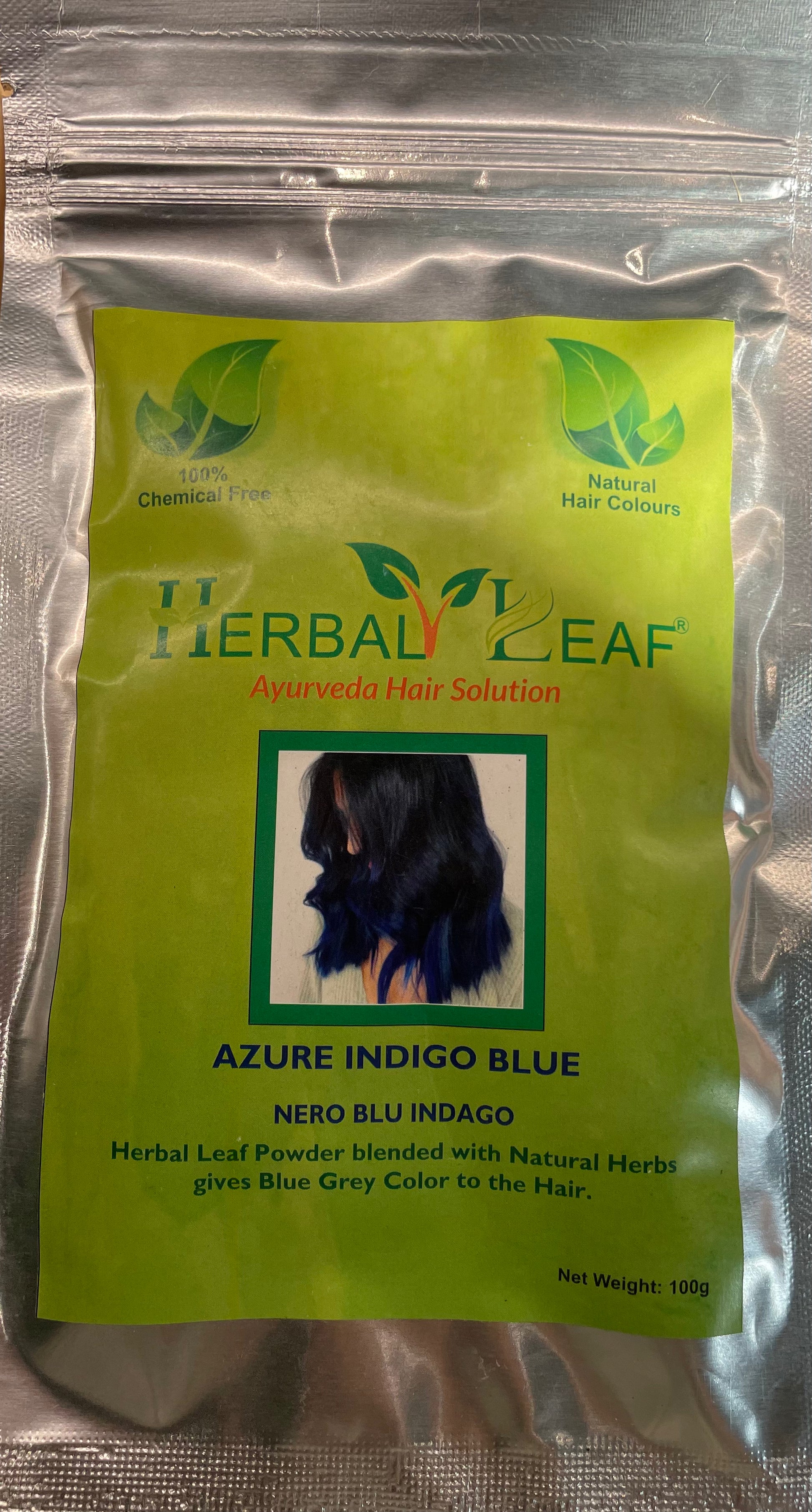 Herbal Leaf - Ayurveda Hair Solution NERO BLU INDAGO 100gr