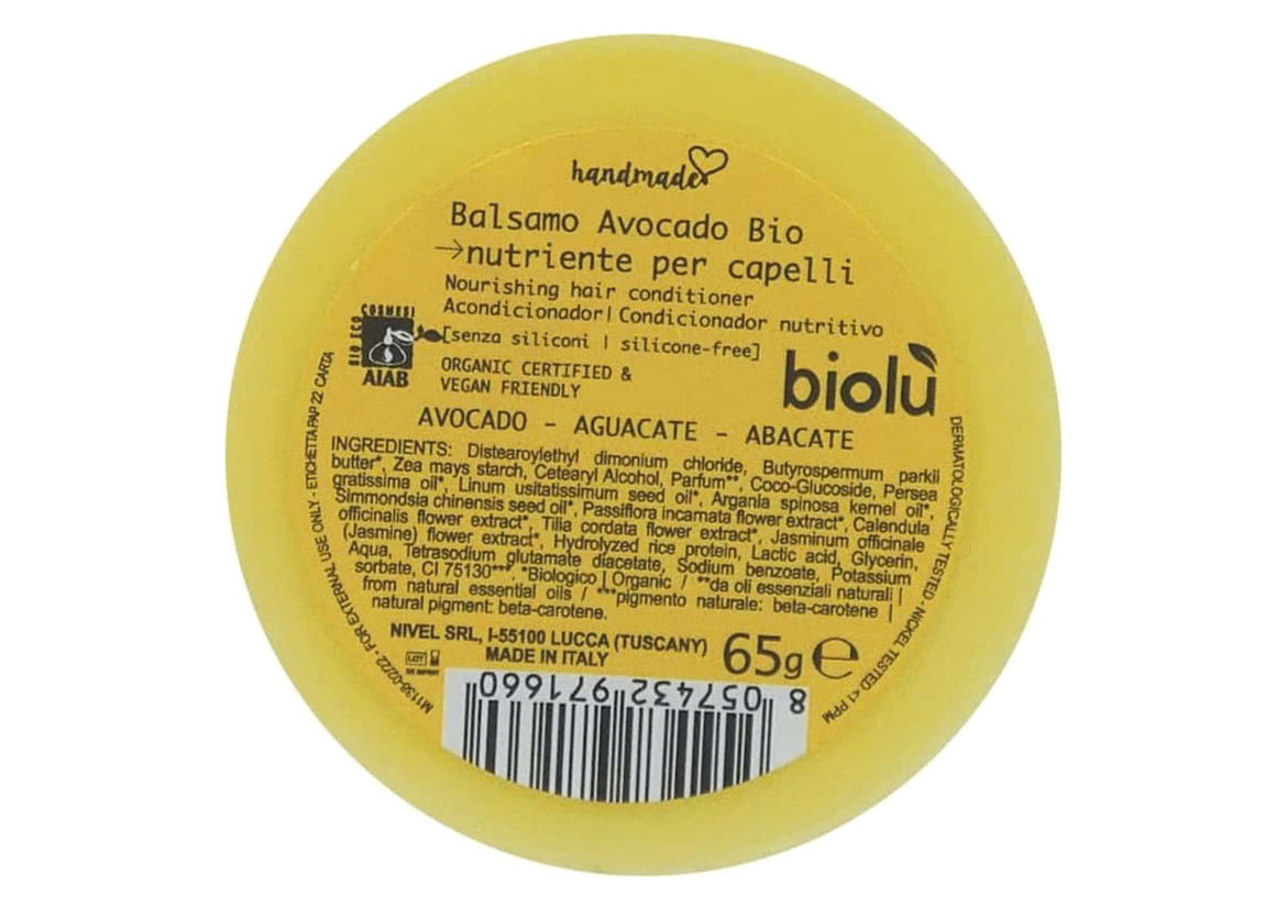 biolù Balsamo Solido per Capelli all'Avocado, 60 g