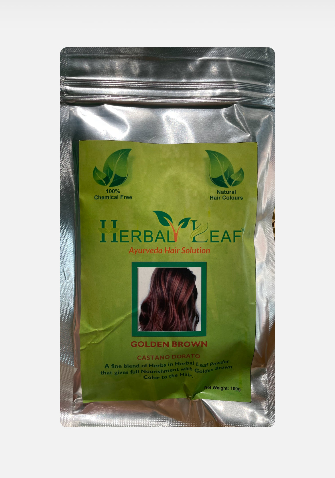 Herbal Leaf - Ayurveda Hair Solution CASTANO DORATO 100gr