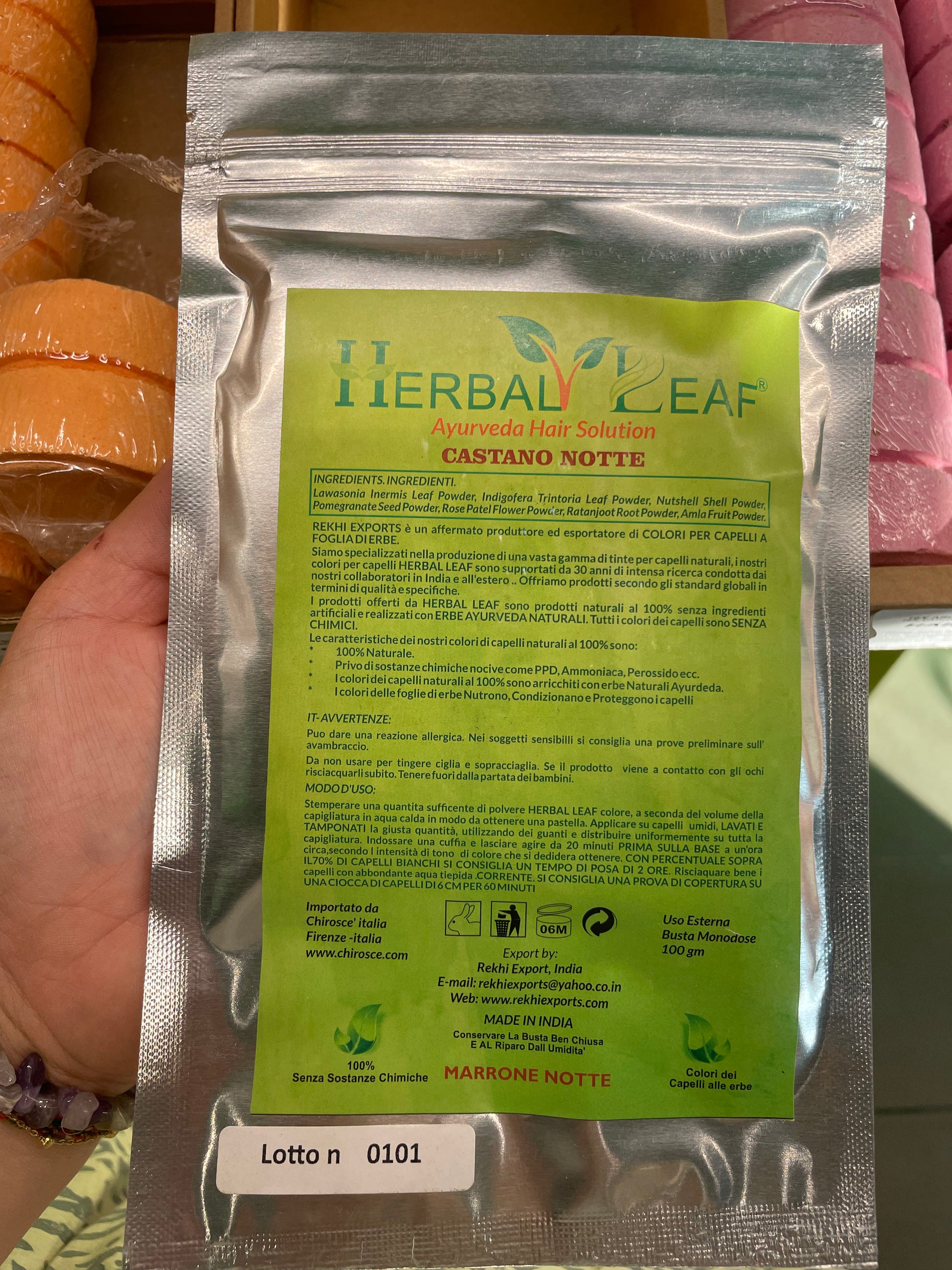 Herbal Leaf - Ayurveda Hair Solution CASTANO NOTTE 100gr
