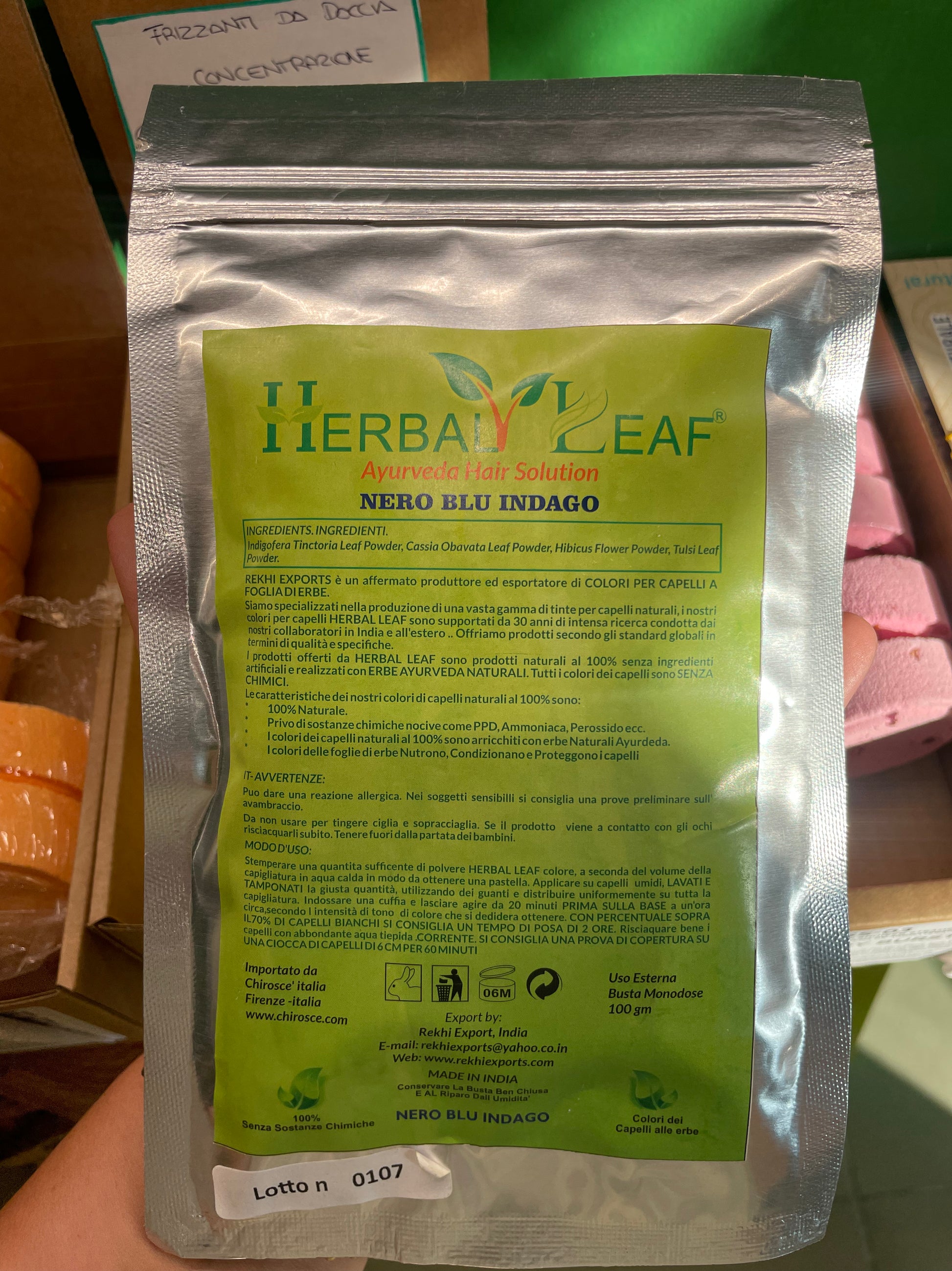 Herbal Leaf - Ayurveda Hair Solution NERO BLU INDAGO 100gr